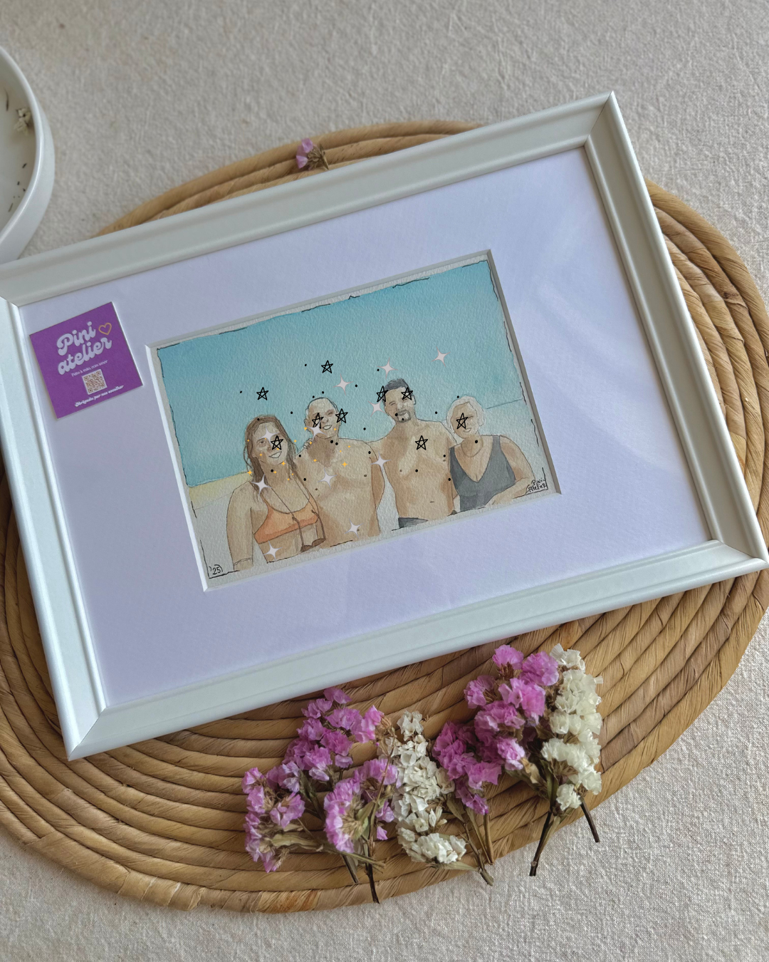 Personalized Family Watercolor
