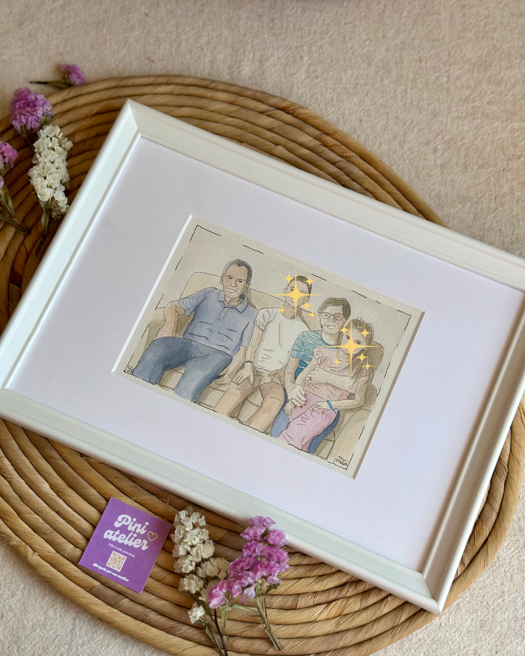 Personalized Family Watercolor