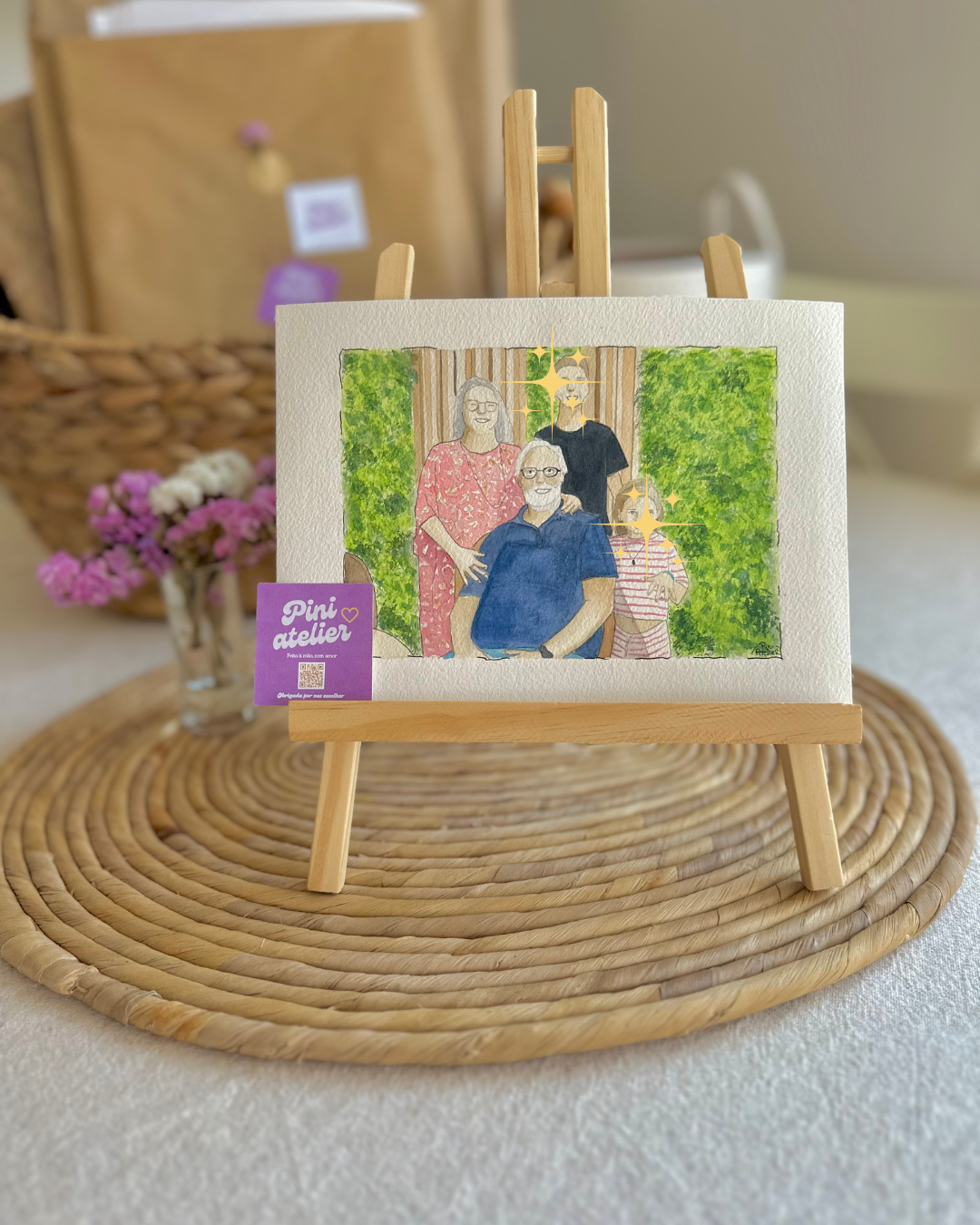 Personalized Family Watercolor