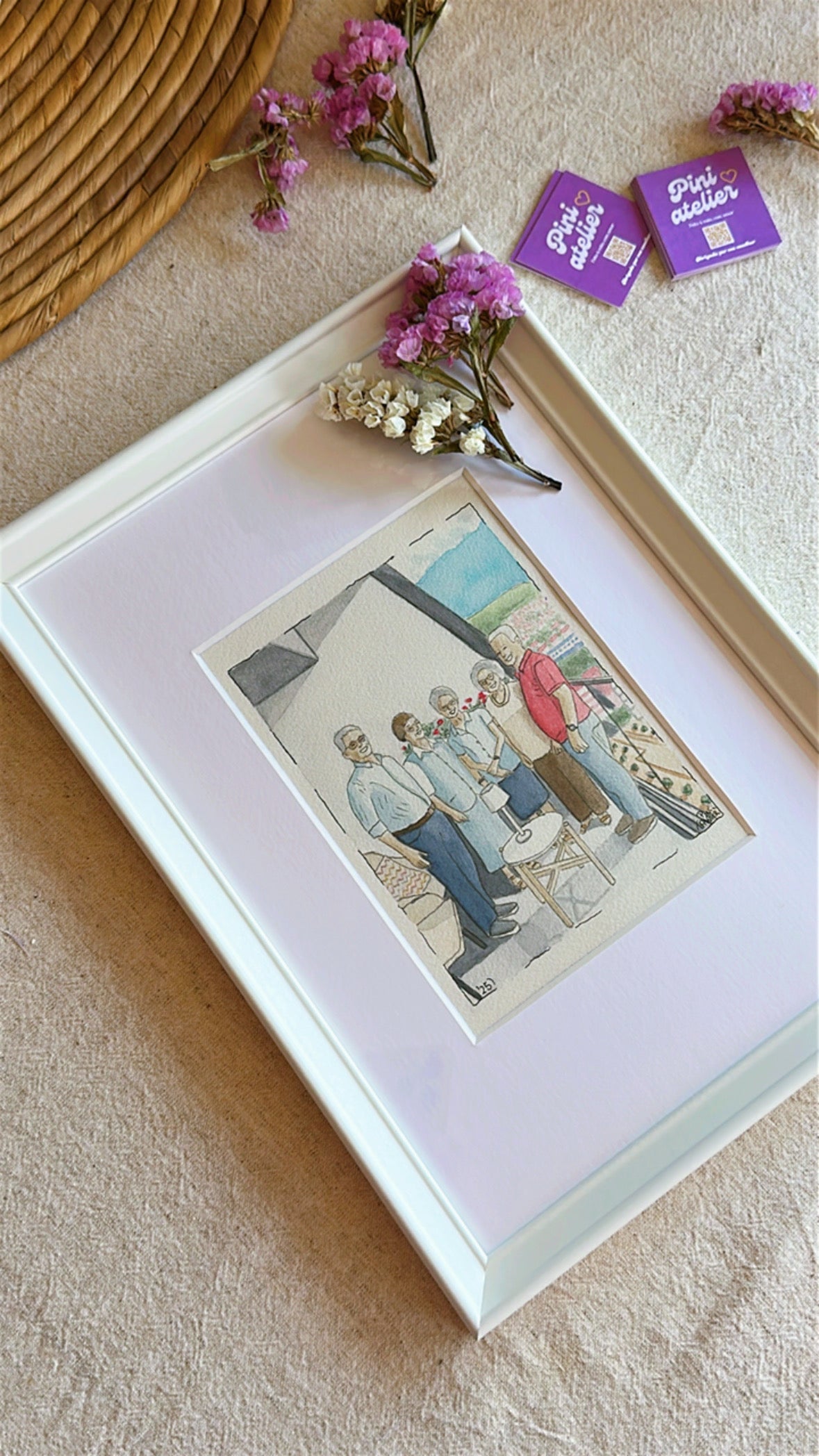Personalized Family Watercolor