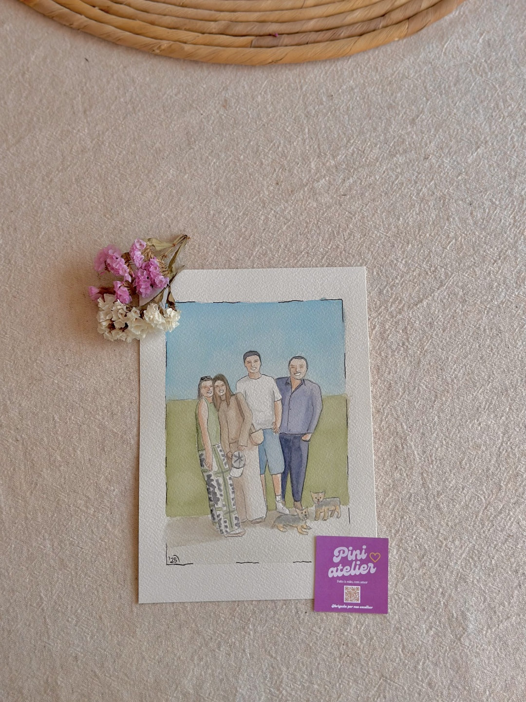 Personalized Family Watercolor