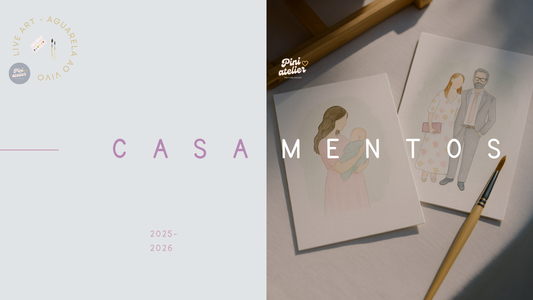 Pini Weddings - Aguarelas ao vivo em casamentos / batizados / eventos