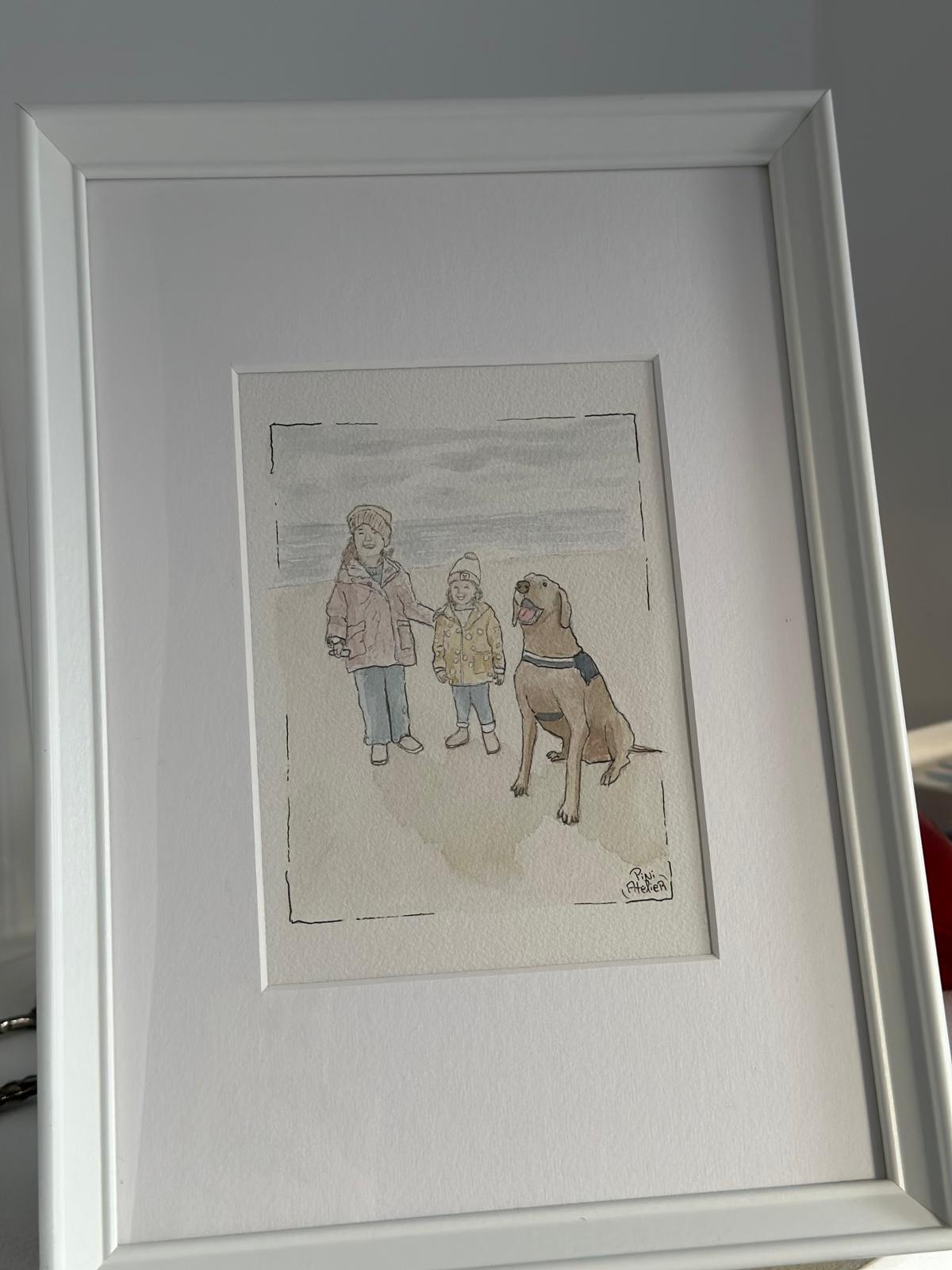 Personalized Family Watercolor