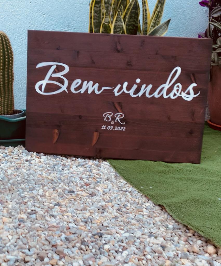 Sinaléticas / Placas de indicação / Placa de Boas vindas