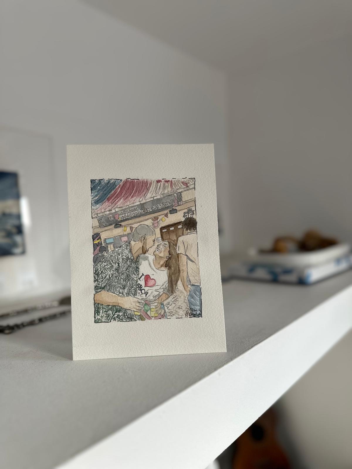 Pini Gifts - Aguarelas Personalizadas Pintadas à mão