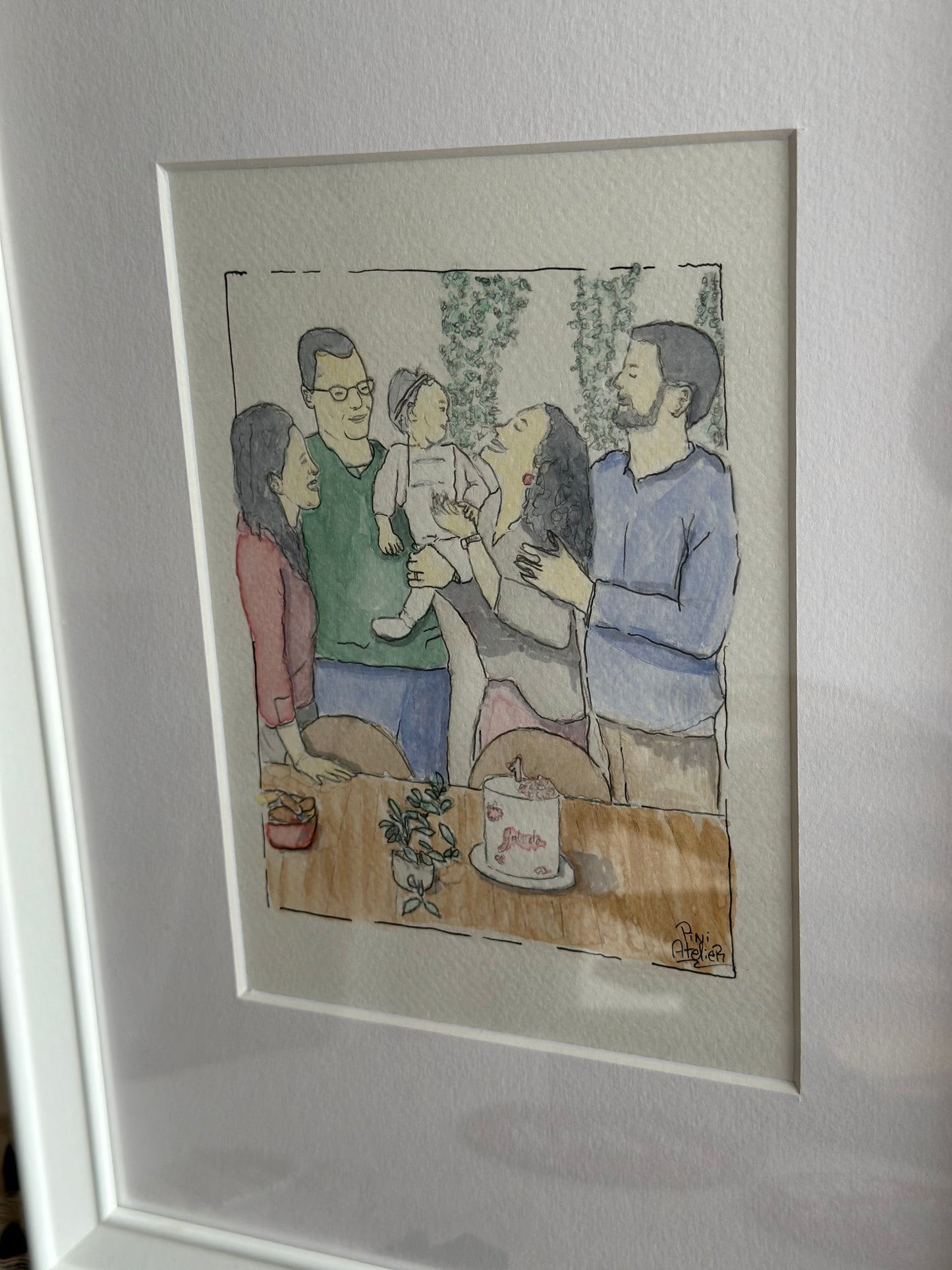 Personalized Family Watercolor