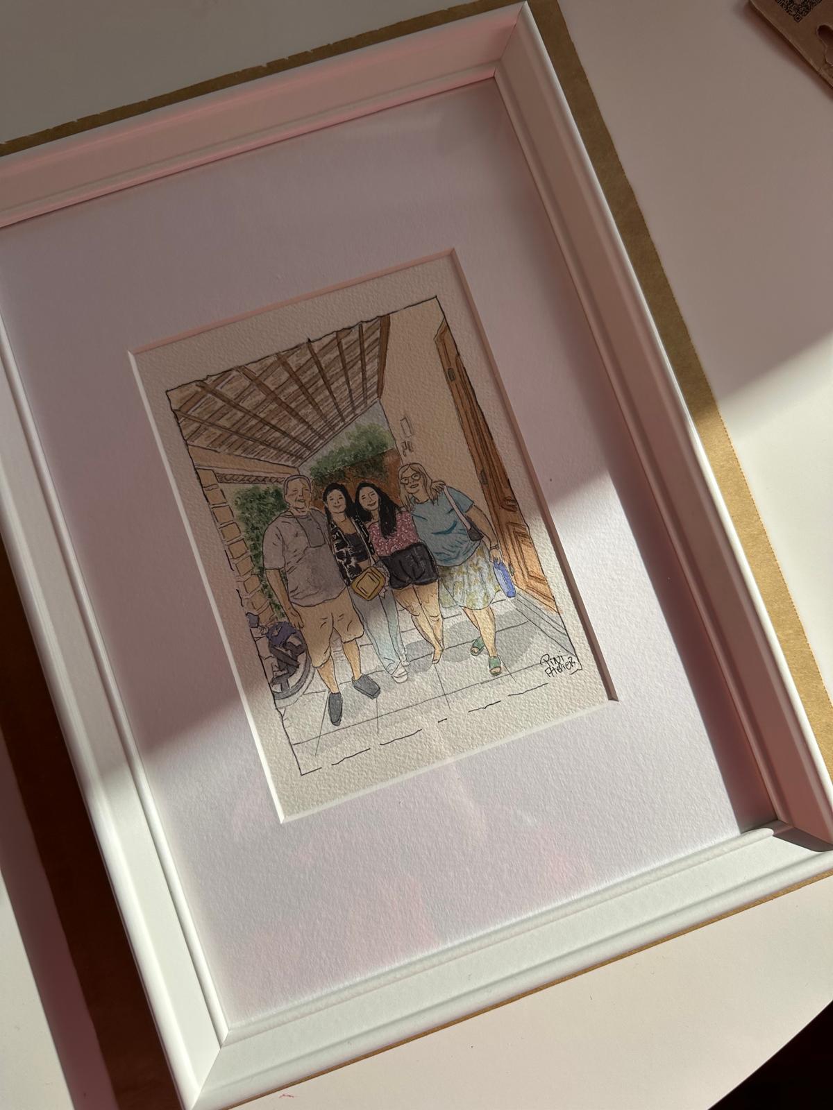 Personalized Family Watercolor