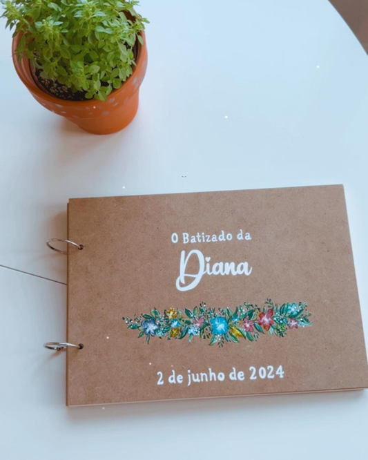 Álbum para crianças personalizado pintado à mão