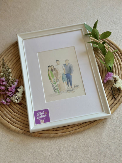 Personalized Family Watercolor