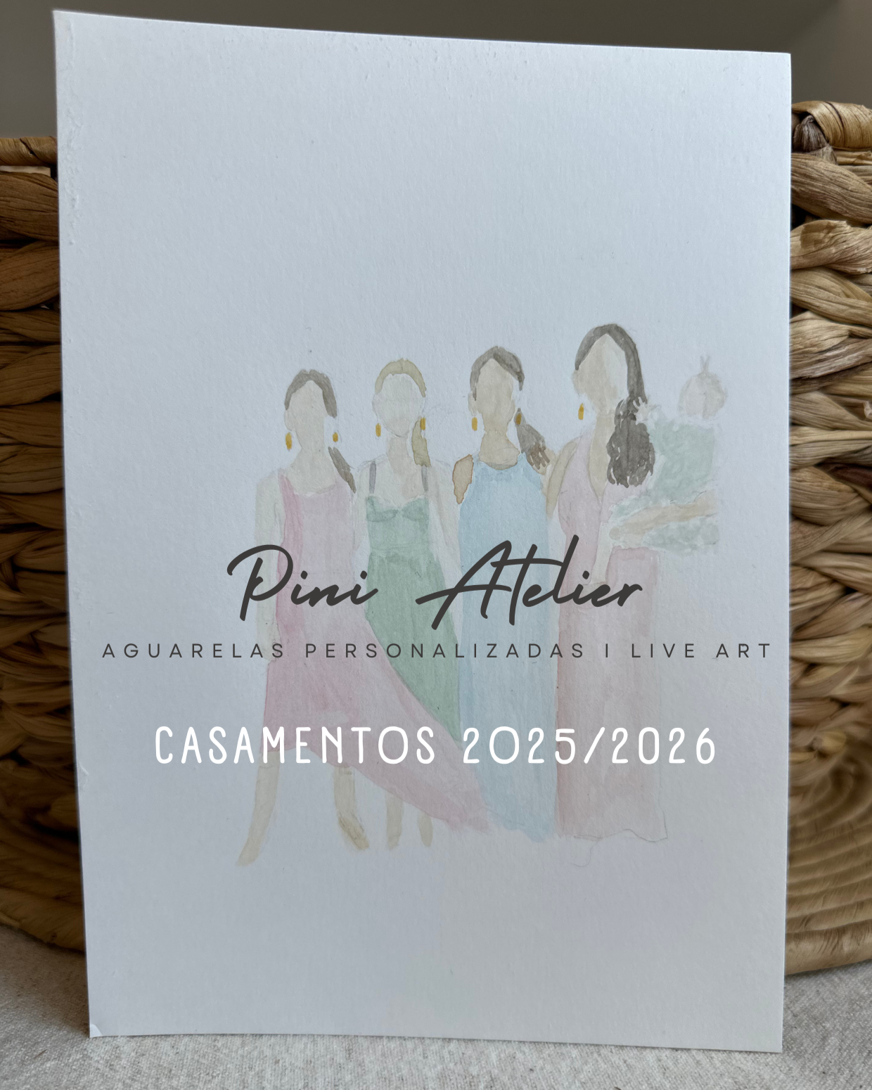 Pini Weddings - Aguarelas ao vivo em casamentos / batizados / eventos