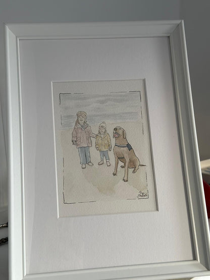 Personalized Family Watercolor
