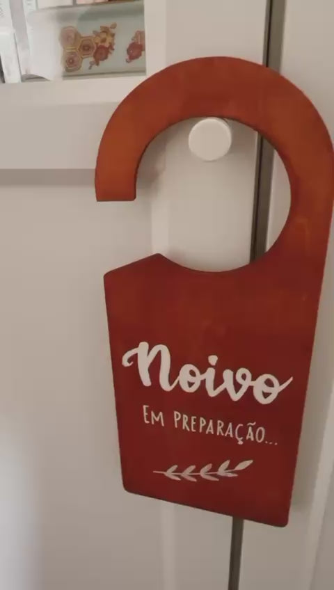 Identificador de porta Noivo / Noiva